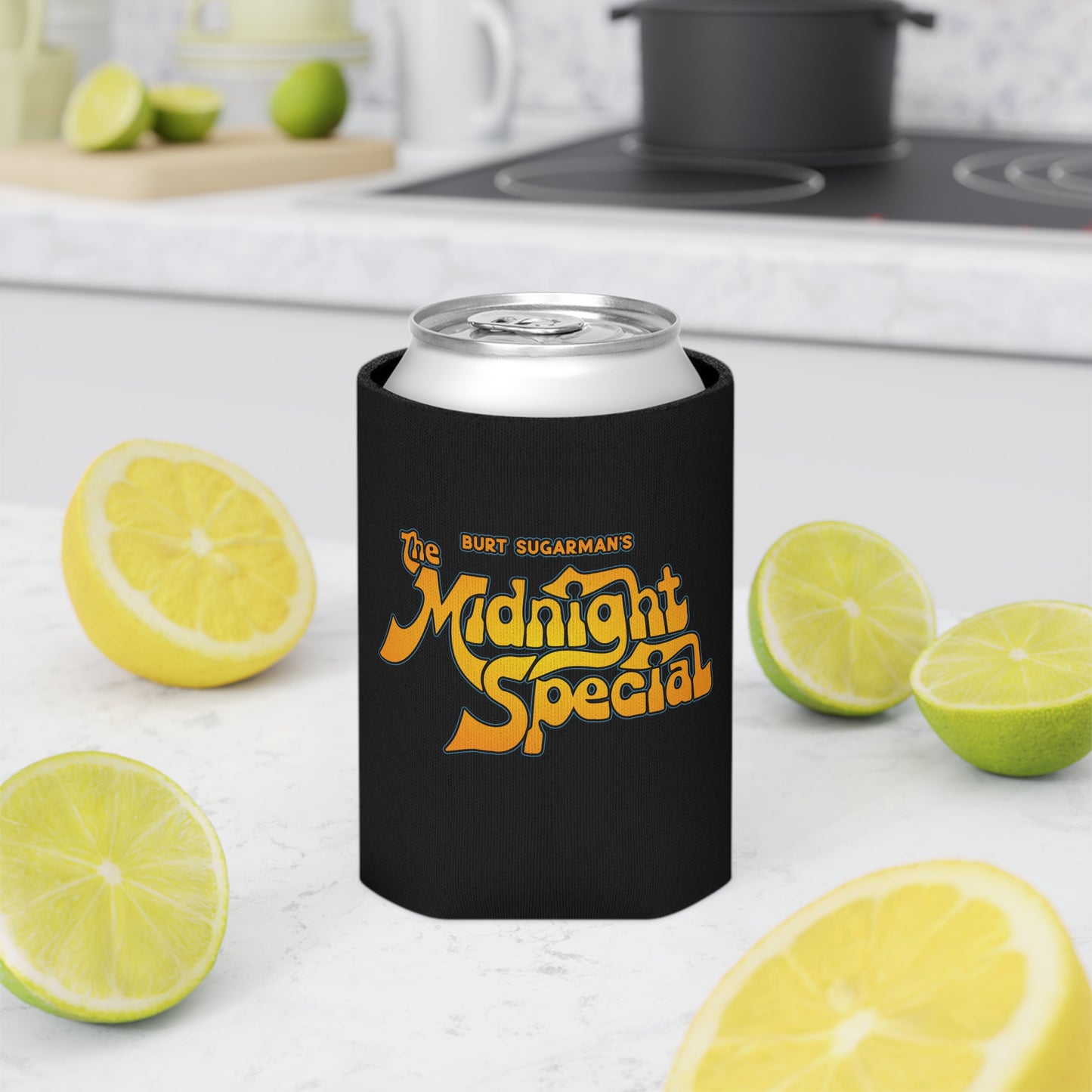 Midnight Special Black Logo Can Cooler